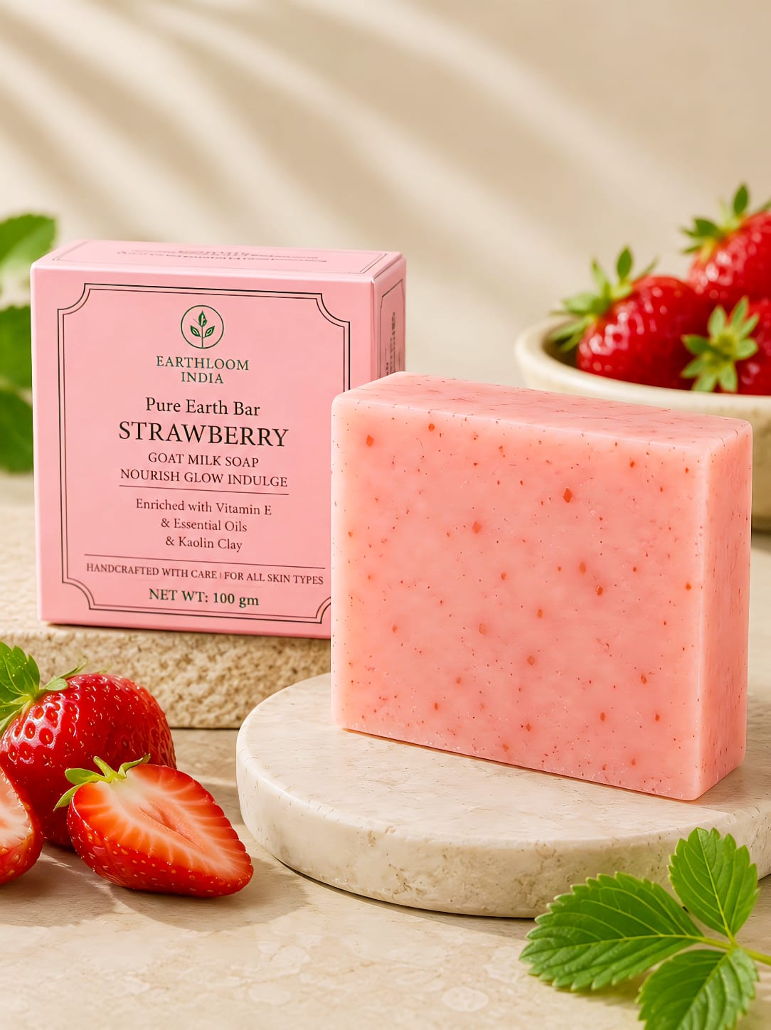 earthloom india strawberry goat milk soap earthloom india strawberry goat milk soap