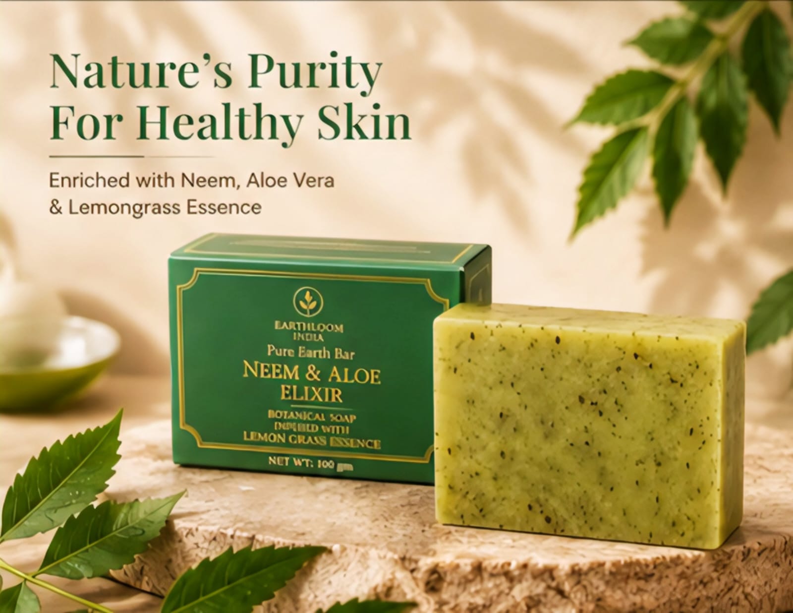 earthloom neem & aloe elixir soap earthloom neem & aloe elixir soap